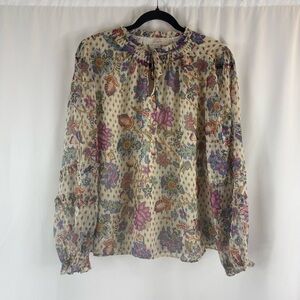LOFT women to Multicolor Floral Blouse Size:XLP